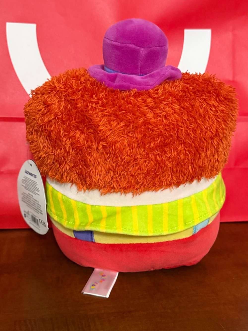 Squishmallows Official Kellytoy 8” Bimbi the Clown Select Series Black Tag NWT - Picture 5 of 8